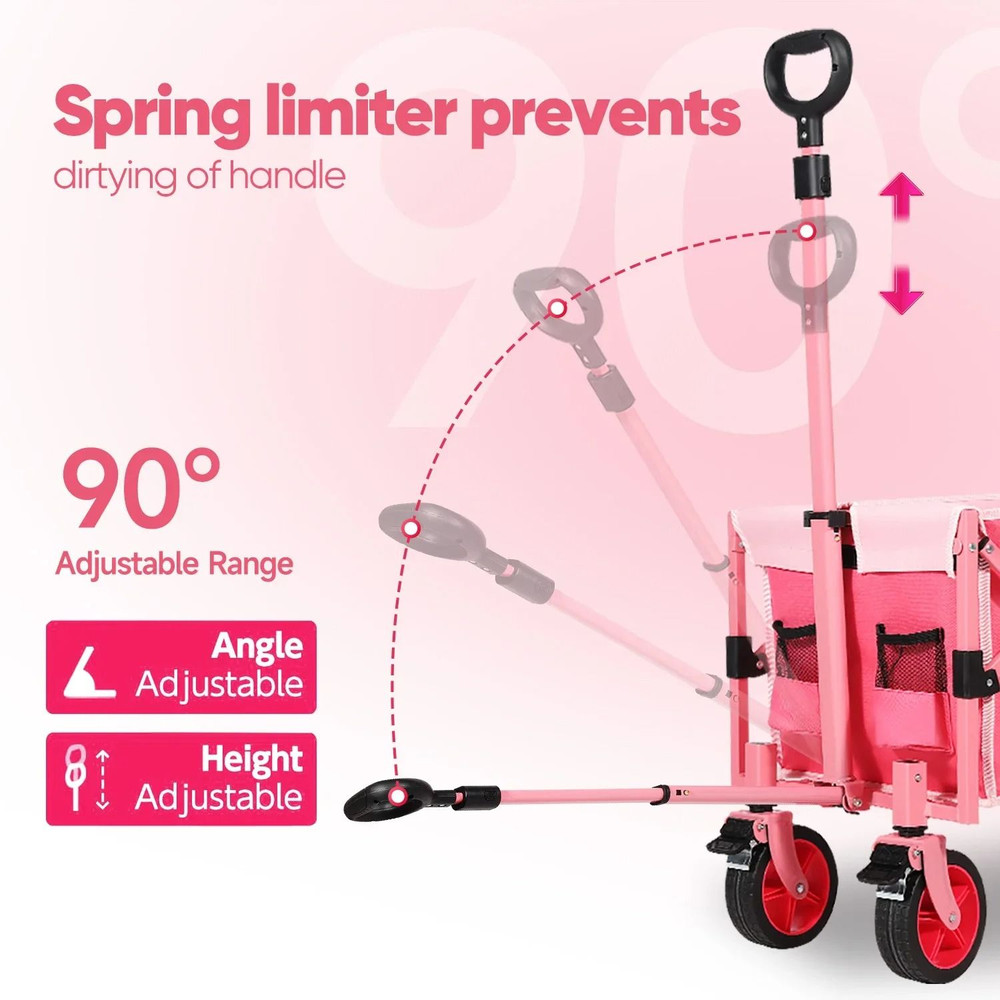 Folding Collapsible 52 Inch Utility Wagon Cart 4