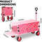 Folding Collapsible 52 Inch Utility Wagon Cart 5