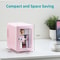 Portable Mini Fridge With Viewing Window For Drinks And Makeup 4