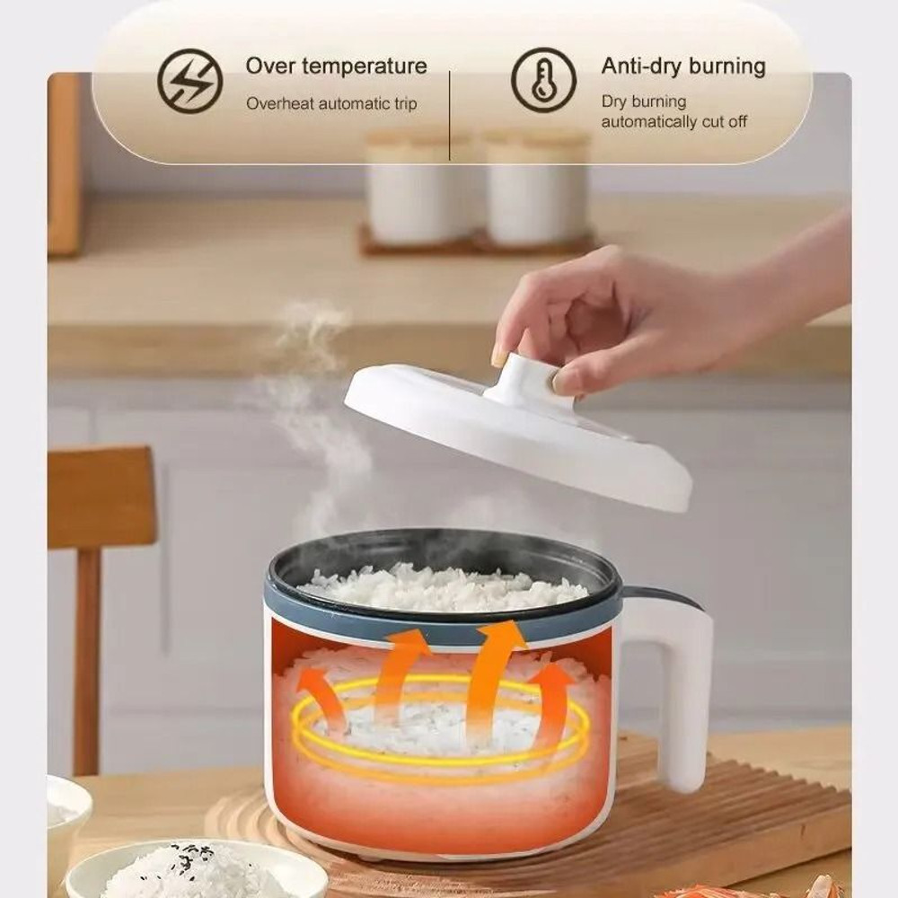 Compact Electric Multi Cooker For One Or Two People 4