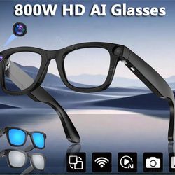 smart ai video glasses with hd camera voice call translation