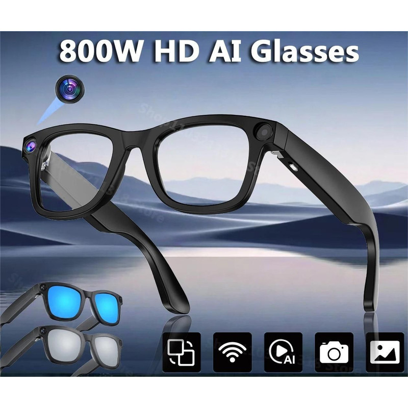 Smart AI Video Glasses With HD Camera Voice Call Translation 0