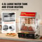 Two Tier Electric Hot Dog Steamer With Bun Warmer 0