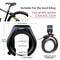 Heavy Duty Horseshoe Bicycle Frame Lock With Hardened Steel Shackle 1