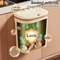 Wall Mounted Kitchen Trash Can With Lid 2