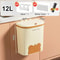 Wall Mounted Kitchen Trash Can With Lid 7
