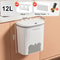 Wall Mounted Kitchen Trash Can With Lid 8