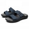 Cowhide Leather Casual Sandals For Men Breathable Non Slip Beach Footwear 7