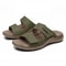 Cowhide Leather Casual Sandals For Men Breathable Non Slip Beach Footwear 8