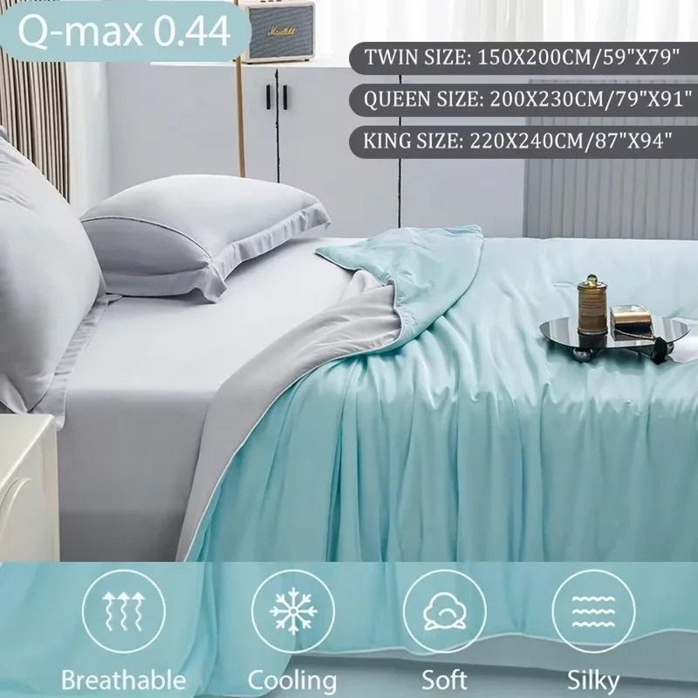 Cooling Blanket For Bed Lightweight Summer Comforter 1