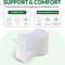 Memory Foam Knee Pillow With Adjustable Straps For Side Sleepers 0