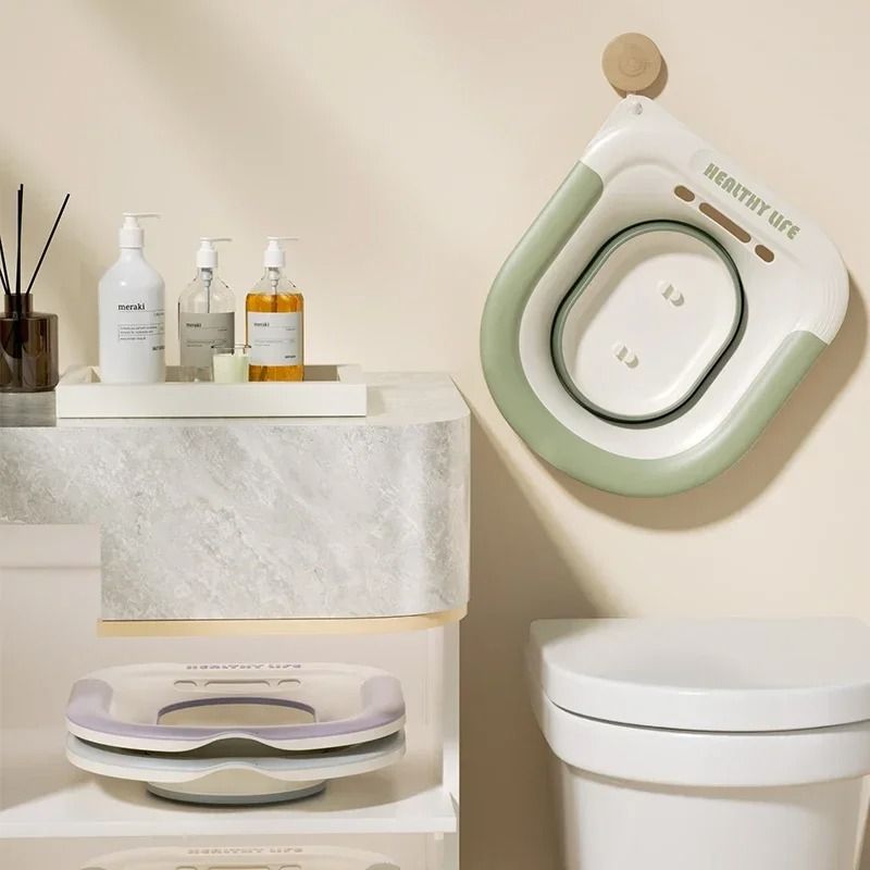Foldable Toilet Sit Bath Basin For Pregnancy And Hemorrhoid Relief 0