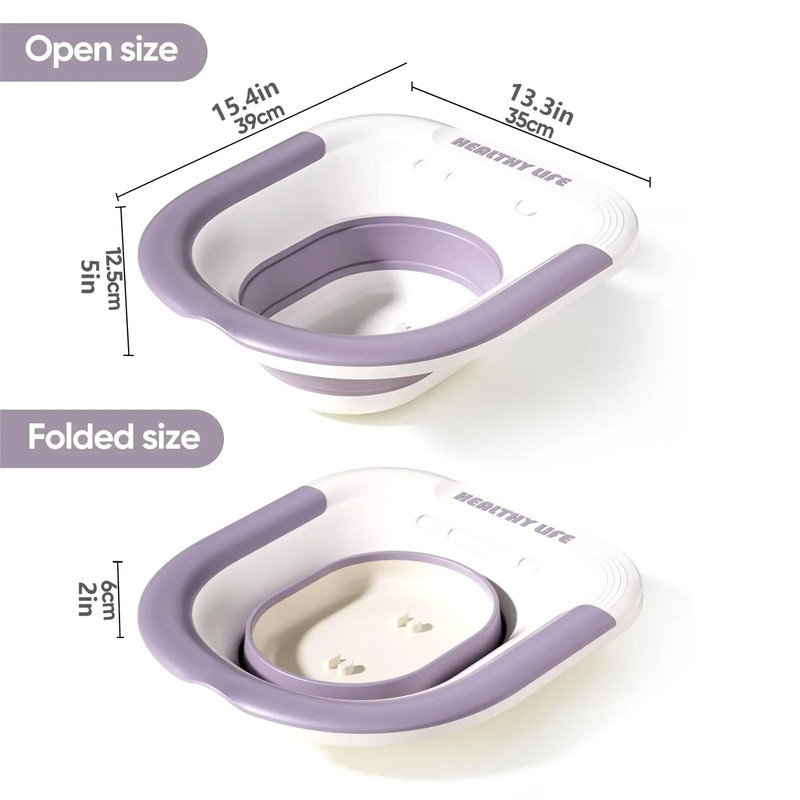 Foldable Toilet Sit Bath Basin For Pregnancy And Hemorrhoid Relief 4