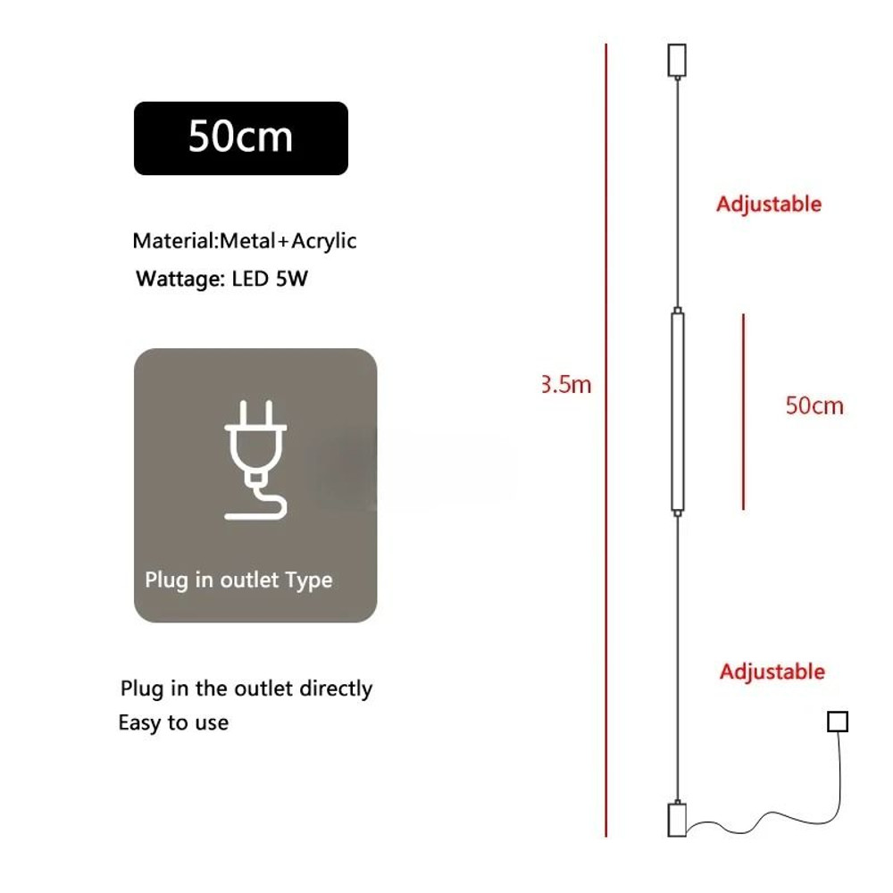 Italian Design Acrylic Line Floor Lamp For Bedroom And Living Room 11