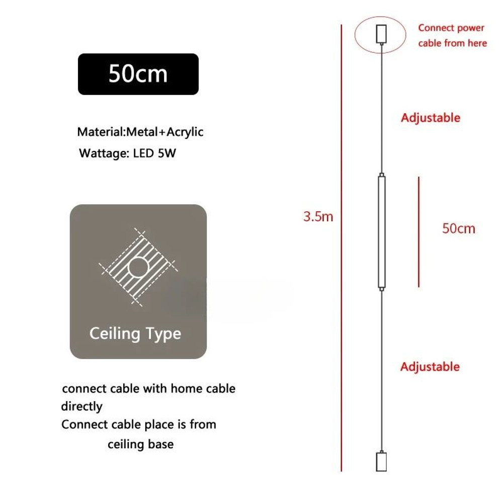 Italian Design Acrylic Line Floor Lamp For Bedroom And Living Room 8