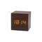 Wooden Cube Voice Control Alarm Clock 9