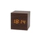 Wooden Cube Voice Control Alarm Clock 9