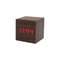 Wooden Cube Voice Control Alarm Clock 8