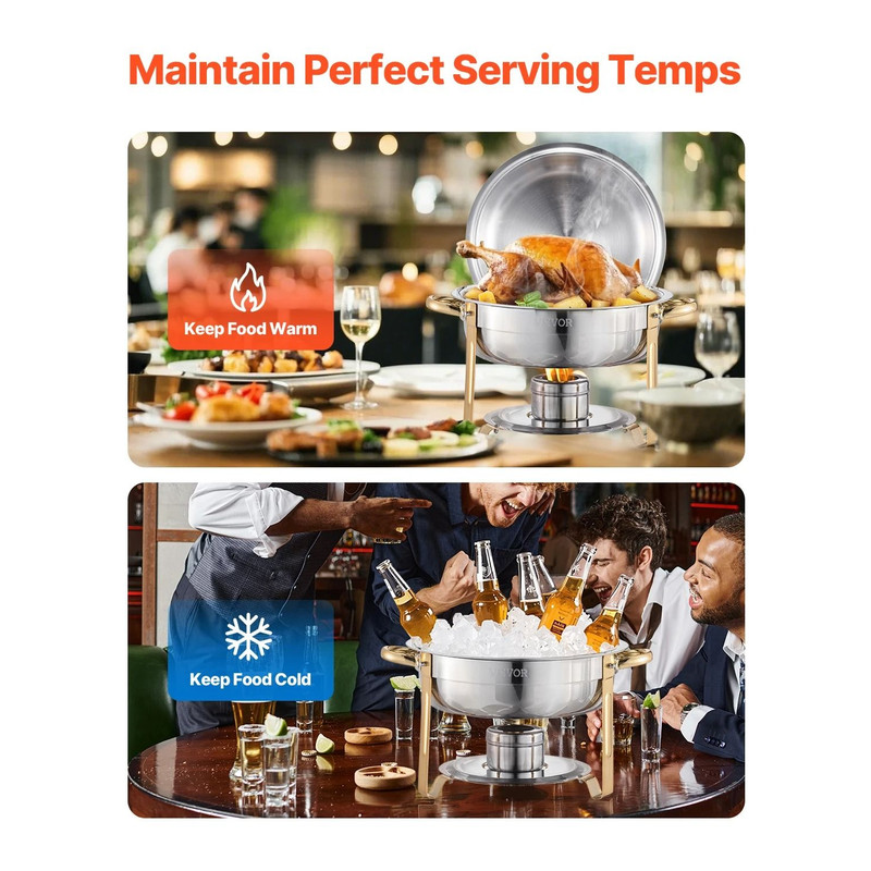Stainless Steel Buffet Chafer Set For Catering And Events 2