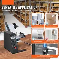 automatic label dispenser with adjustable speed and counter