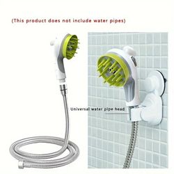 pet bathing spray and massage glove for dogs