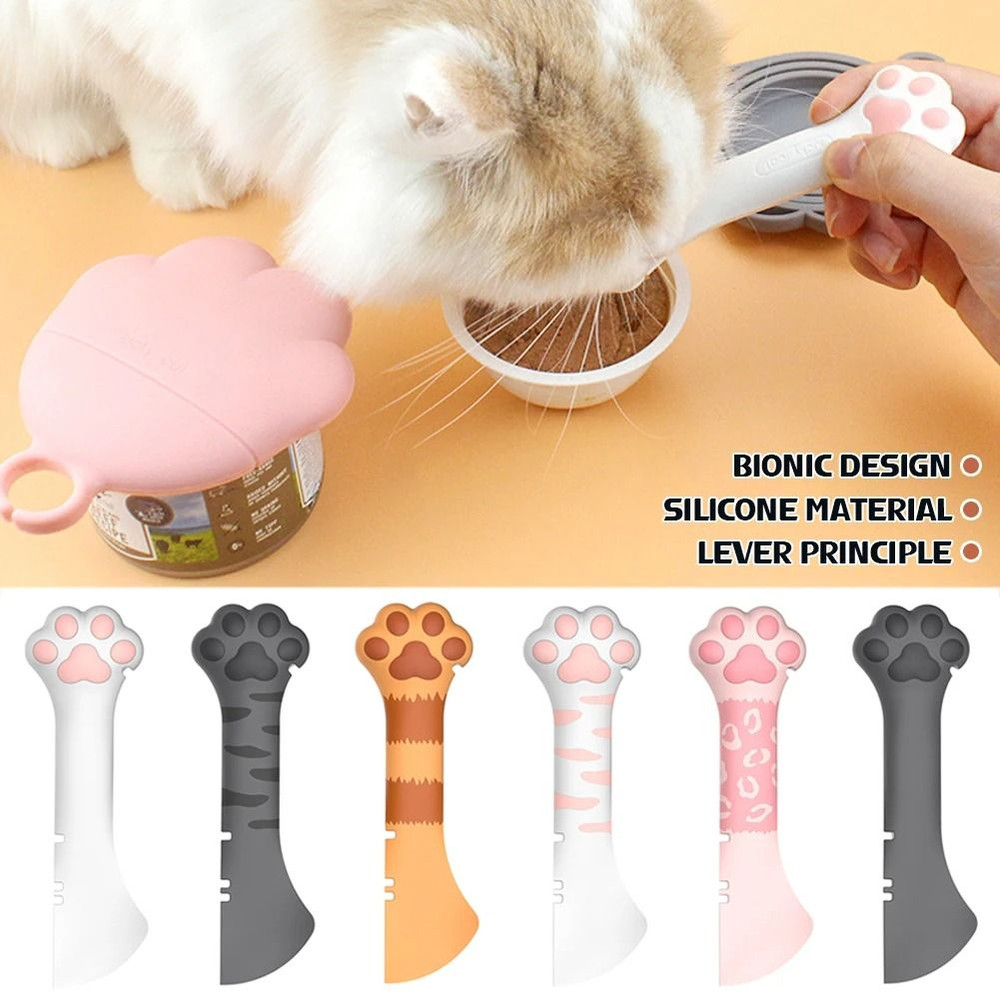 Multifunction Pet Spoon Jar Opener For Feeding Wet And Dry Food 1