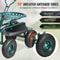 Rolling Garden Work Seat With Swivel Seat And Steering Handle 2