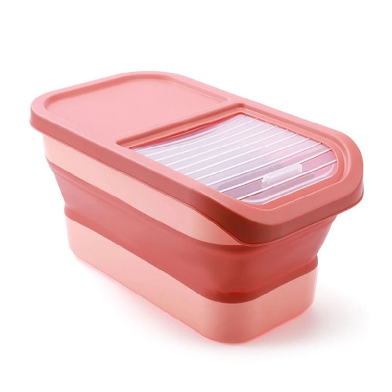 Collapsible Pet Food Storage Container With Airtight Lid 6