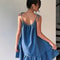 Elegant Denim Bandeau Dress For Summer Comfort 1