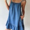 Elegant Denim Bandeau Dress For Summer Comfort 3