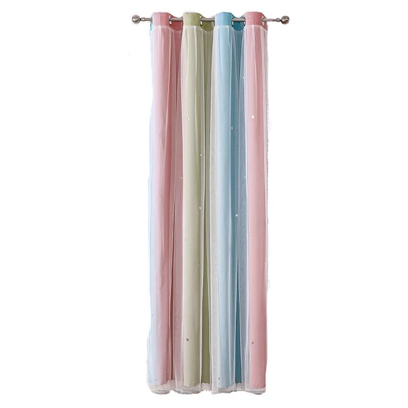 Colorful Rainbow Star Curtains For Kids Room 5