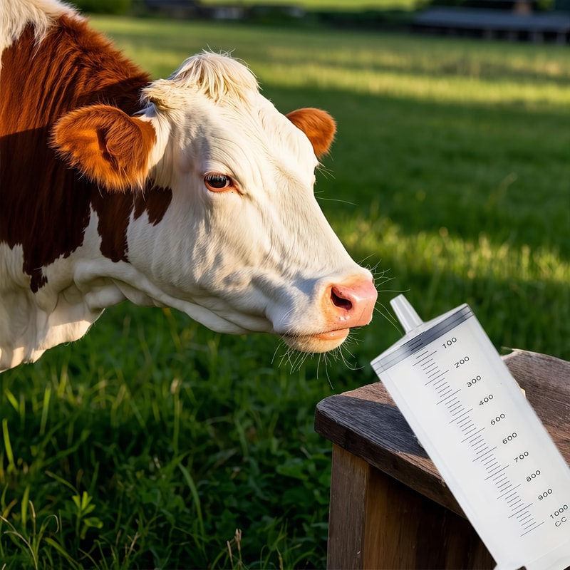 Large Capacity 1000ml Plastic Syringe Set For Laboratory And Home Use 2