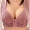 Wireless Push Up Front Closure Bra With Full Coverage For Big Busts 1