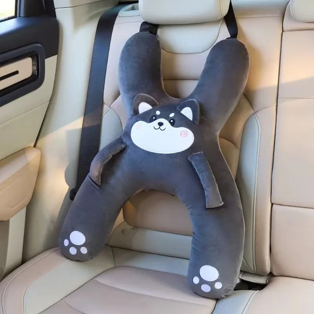 Kids Car Neck Pillow With Seat Belt Safety For Comfortable Sleep 6