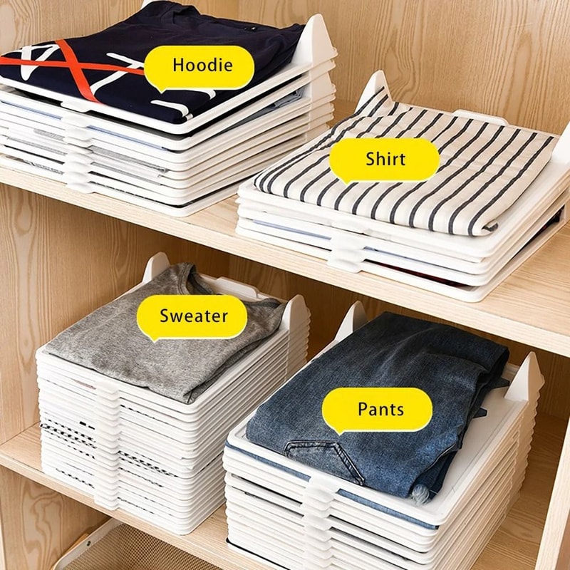 Layered Folding Clothes Organizer Board For TShirts And Pants 0