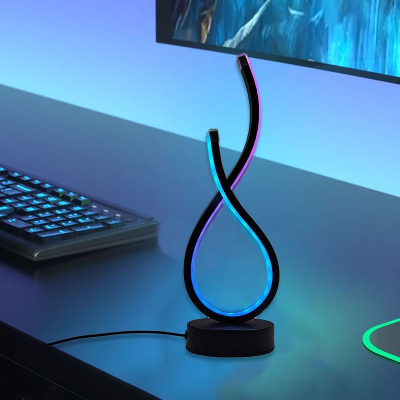 Modern USB LED Desk Lamp With Adjustable Lighting And Button Control 1