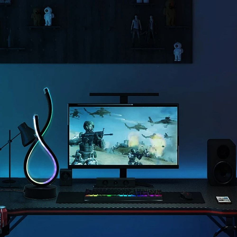 Modern USB LED Desk Lamp With Adjustable Lighting And Button Control 3