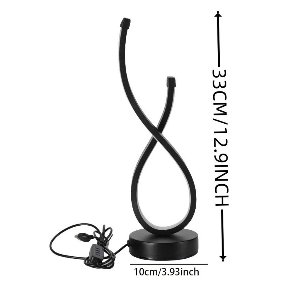 Modern USB LED Desk Lamp With Adjustable Lighting And Button Control 5