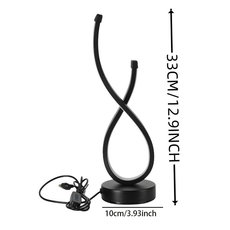 Modern USB LED Desk Lamp With Adjustable Lighting And Button Control 5