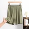 High Stretch Modal Pocket Shorts With Loose Wide Leg For Comfortable Home Wear 9