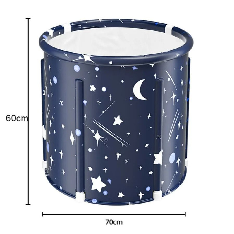 Foldable PVC Bath Bucket For Hot Bath Ice Therapy And Relaxation 1