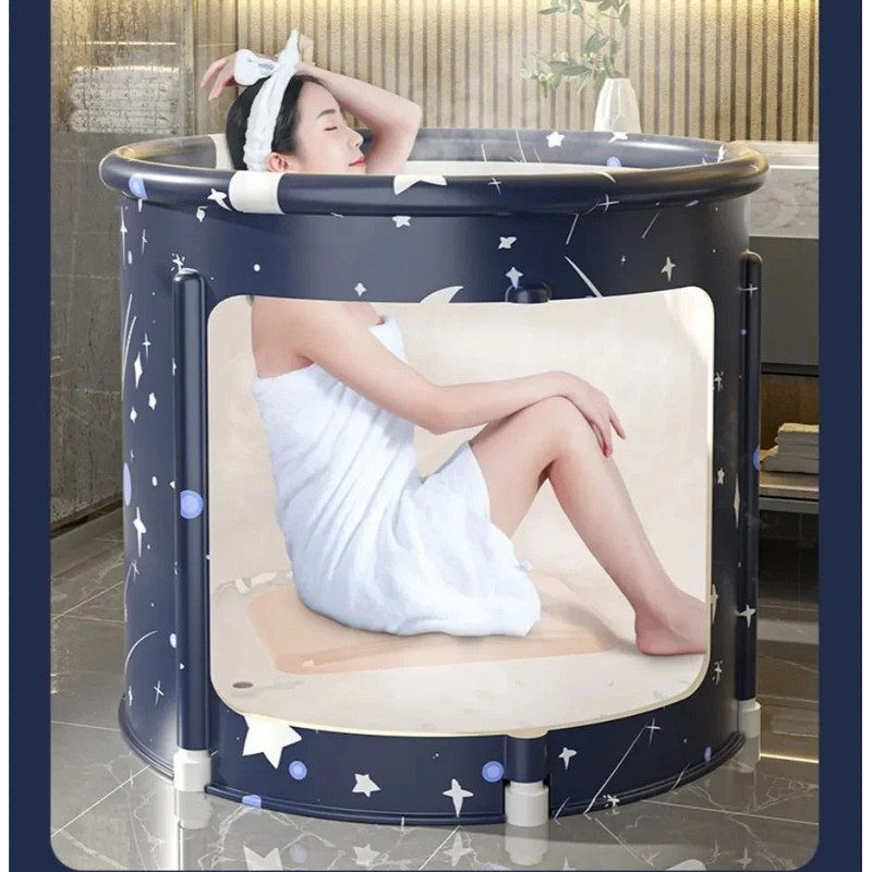Foldable PVC Bath Bucket For Hot Bath Ice Therapy And Relaxation 3