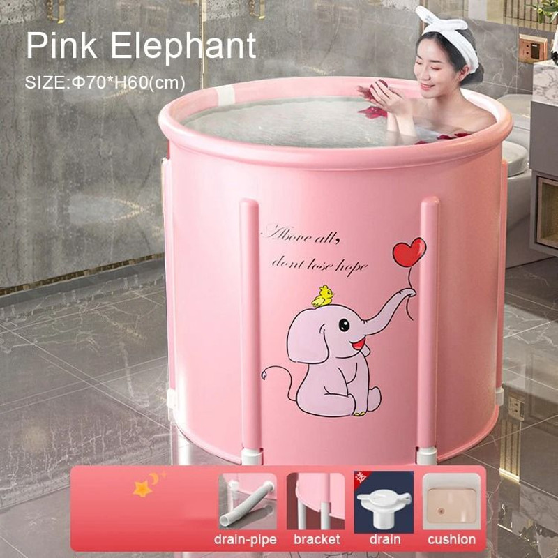 Foldable PVC Bath Bucket For Hot Bath Ice Therapy And Relaxation 6