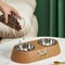 Bowtie Double Pet Bowl For Food And Water 3