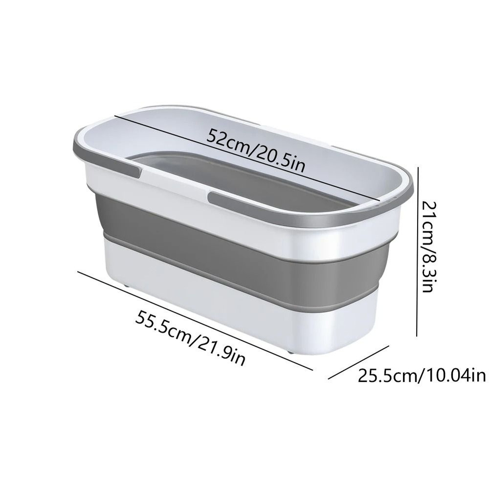 Collapsible Rectangular Washing Basin For Camping And Travel 5