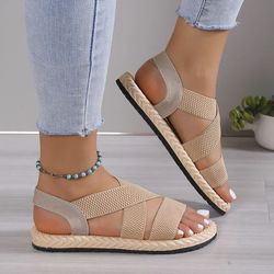 comfort fit black lace-up flat sandals for women
