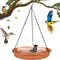 Hanging Outdoor Bird Feeder And Water Bath Tray 1