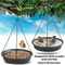 Hanging Outdoor Bird Feeder And Water Bath Tray 4