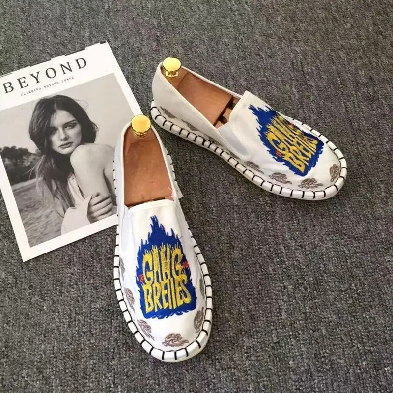 Traditional Embroidered Beijing Cloth Loafers For Men 9