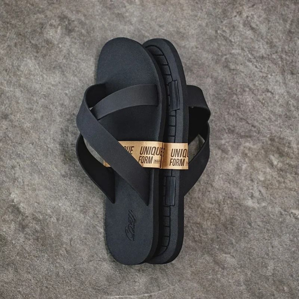Comfortable Contrast Color Rubber Sandals For Men 2